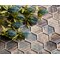 Apollo Tile Sample of Blue Wood Look Hexagon 11.8"x11.8" Glass Subway Tile APLSRA9902EC51 Sample - alternate 3